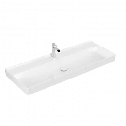 Villeroy & Boch Collaro Pаковина для установки на тумбу, 1200 x 470 x 160 mm, Альпийский белый CeramicPlus, без перелива 4A33C2R1