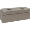 Villeroy & Boch Legato Тумба под раковину, 4 выдвижных ящика, 1400 x 550 x 500 mm, Truffle Grey / Truffle Grey B59200VG