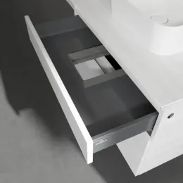 Villeroy & Boch Legato Тумба под раковину, 2 выдвижных ящика, 800 x 550 x 500 mm, White Wood / White Wood B73400E8