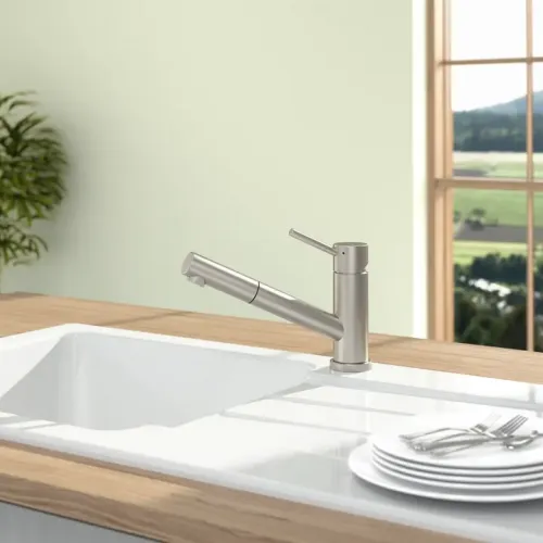 Villeroy & Boch Como Shower Window Однорычажный смеситель для мойки Однорычажный смеситель для мойки, выкл Нержавеющая сталь, Сплошная нержавеющая сталь 925800LC