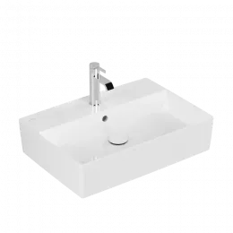 Villeroy & Boch Memento 2.0 Раковина для установки на столешницу, 600 x 420 x 140 mm, Альпийский белый CeramicPlus, с переливом 4A0760R1