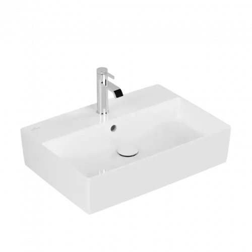 Villeroy & Boch Memento 2.0 Раковина для установки на столешницу, 600 x 420 x 140 mm, Альпийский белый CeramicPlus, с переливом 4A0760R1