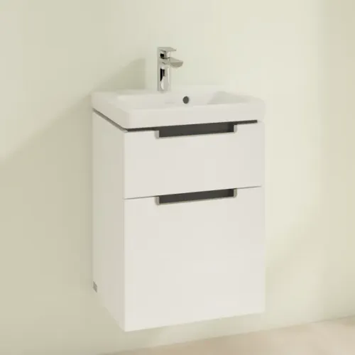 Villeroy & Boch Subway 2.0 Тумба под раковину, 2 выдвижных ящика, 440 x 590 x 351 mm, Glossy White A90610DH