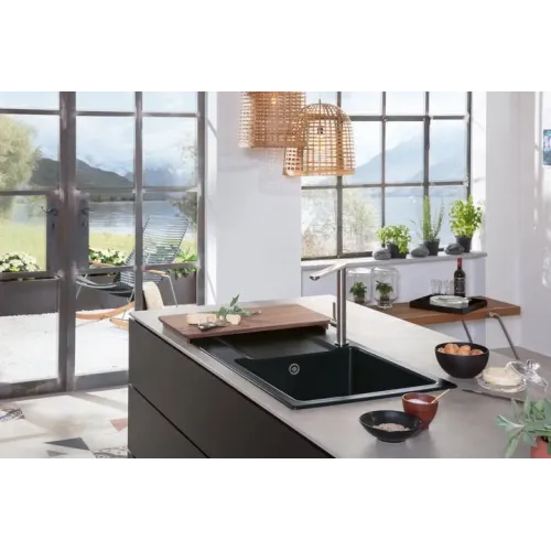 Villeroy & Boch Siluet 60 Мойка, включая Комплект слива с ручным управлением, выкл TitanCeram, 1000 x 510 mm, Альпийский белый CeramicPlus 333601R1