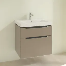 Villeroy & Boch Subway 2.0 Тумба под раковину, 2 выдвижных ящика, 637 x 590 x 454 mm, Truffle Grey A91010VG