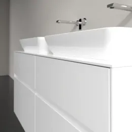 Villeroy & Boch Collaro Тумба под раковину, 4 выдвижных ящика, 1200 x 548 x 500 mm, Glossy White / Glossy White C11500DH