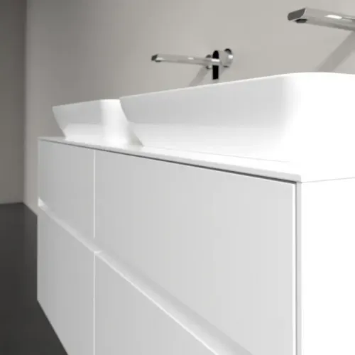 Villeroy & Boch Collaro Тумба под раковину, 4 выдвижных ящика, 1200 x 548 x 500 mm, Glossy White / Glossy White C11500DH