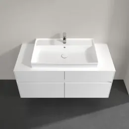 Villeroy & Boch Collaro Тумба под раковину, с подсветкой, 4 выдвижных ящика, 1200 x 548 x 500 mm, Glossy White / Glossy White C087B0DH