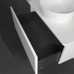 Villeroy & Boch Antao Тумба под раковину, 1 выдвижной ящик, 800 x 360 x 500 mm, лицевая поверхность без текстурированной отделки, Glossy White Lacquer / Glossy White Lacquer K30010GF