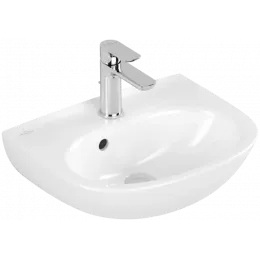 Villeroy & Boch O.novo Раковина компактная, 450 x 360 x 160 mm, Альпийский белый, с переливом 43404501