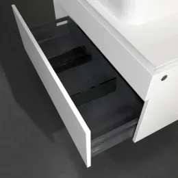 Villeroy & Boch Legato Тумба под раковину, с подсветкой, 2 выдвижных ящика, 1000 x 550 x 500 mm, Glossy White / Glossy White B756L0DH