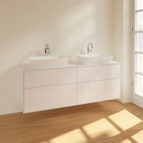 Villeroy & Boch Finion Тумба под раковину, 4 выдвижных ящика, 1600 x 603 x 501 mm, Glossy White Lacquer F84100GF