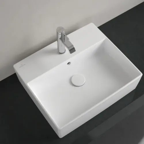 Villeroy & Boch Memento 2.0 Раковина для установки на столешницу, 498 x 420 x 139 mm, Альпийский белый, с переливом 4A075001