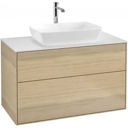 Villeroy & Boch Finion Тумба под раковину, 2 выдвижных ящика, 1000 x 603 x 501 mm, Oak Veneer F76100PC