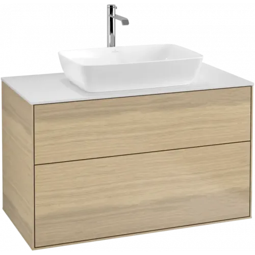 Villeroy & Boch Finion Тумба под раковину, 2 выдвижных ящика, 1000 x 603 x 501 mm, Oak Veneer F76100PC