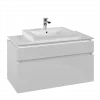 Villeroy & Boch Legato Тумба под раковину, 2 выдвижных ящика, 1000 x 550 x 500 mm, Glossy White / Glossy White B68100DH