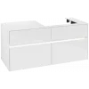 Villeroy & Boch Collaro Тумба под раковину, с подсветкой, 4 выдвижных ящика, 1200 x 548 x 500 mm, Glossy White / Glossy White C083B0DH
