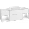 Villeroy & Boch Finion Тумба под раковину, с подсветкой, 4 выдвижных ящика, 1600 x 603 x 501 mm, Glossy White Lacquer / Glossy White Lacquer G741GFGF