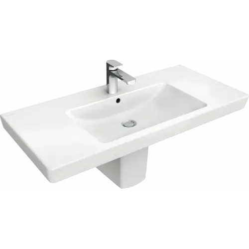 Villeroy & Boch Subway 2.0 Pаковина для установки на тумбу, 1000 x 480 x 180 mm, Альпийский белый, с переливом 7175A001
