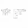 Villeroy & Boch Loop & Friends 4A530001 Встраиваемая раковина 430 mm 4A530001