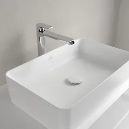 Villeroy & Boch Collaro Раковина для установки на столешницу, 560 x 360 x 145 mm, Stone White CeramicPlus, без перелива 4A2056RW