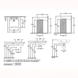 Раковина Villeroy & Boch Omnia Architectura 517865R1 65х55 см альпийский белый, CeramicPlus 517865R1