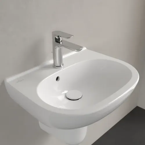 Villeroy & Boch O.novo Раковина компактная, 500 x 400 x 180 mm, Альпийский белый, с переливом 53605001