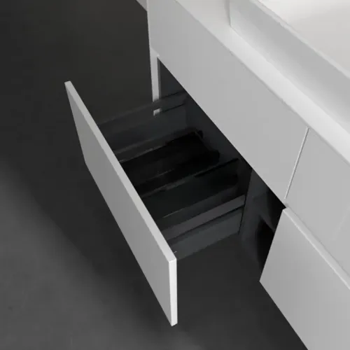 Villeroy & Boch Collaro Тумба под раковину, 4 выдвижных ящика, 1200 x 548 x 500 mm, Glossy White / Glossy White C08100DH