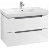 Villeroy & Boch Subway 2.0 Тумба под раковину, 2 выдвижных ящика, 787 x 520 x 449 mm, Glossy White A69600DH
