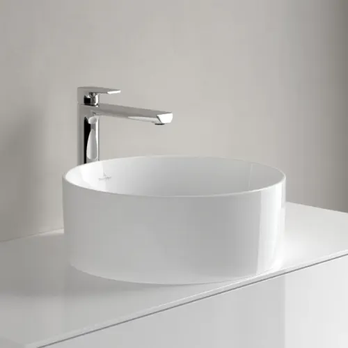 Villeroy & Boch Collaro Раковина для установки на столешницу, 400 x 400 x 145 mm, Альпийский белый, без перелива 4A184001
