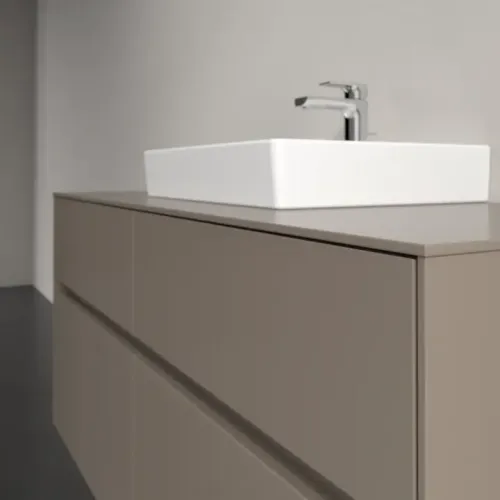 Villeroy & Boch Collaro Тумба под раковину, с подсветкой, 4 выдвижных ящика, 1200 x 548 x 500 mm, Truffle Grey / Truffle Grey C070B0VG