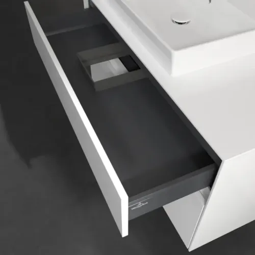 Villeroy & Boch Collaro Тумба под раковину, с подсветкой, 2 выдвижных ящика, 1000 x 548 x 500 mm, Glossy White / Glossy White C017B0DH