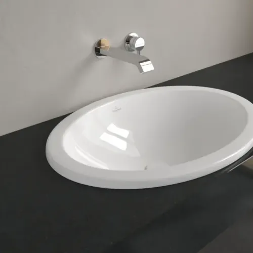 Villeroy & Boch Loop & Friends Встраиваемая раковина, 660 x 470 x 230 mm, Альпийский белый CeramicPlus, с переливом, нешлифованный, 615530R1