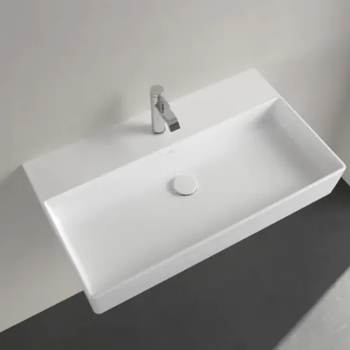 Villeroy & Boch Memento 2.0 Pаковина, 800 x 470 x 140 mm, Альпийский белый, без перелива, шлифованный 4A228L01