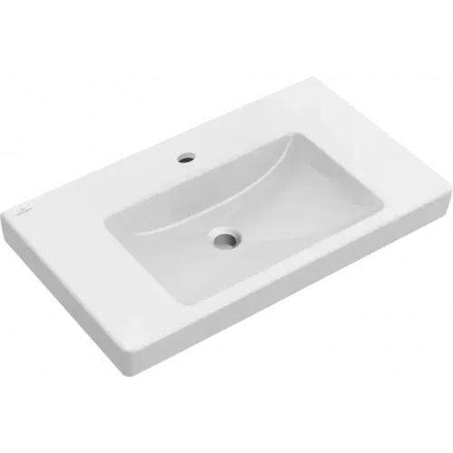 Villeroy & Boch Subway 2.0 Pаковина для установки на тумбу, 800 x 475 x 175 mm, Альпийский белый, с переливом 71758001