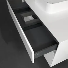 Villeroy & Boch Collaro Тумба под раковину, с подсветкой, 2 выдвижных ящика, 1000 x 548 x 500 mm, Glossy White / Glossy White C095B0DH