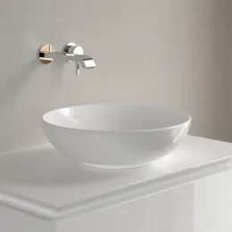 Villeroy & Boch Loop & Friends Раковина для установки на столешницу, 420 x 420 x 120 mm, Альпийский белый, без перелива 4A460101
