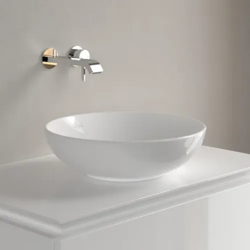 Villeroy & Boch Loop & Friends Раковина для установки на столешницу, 420 x 420 x 120 mm, Альпийский белый, без перелива 4A460101