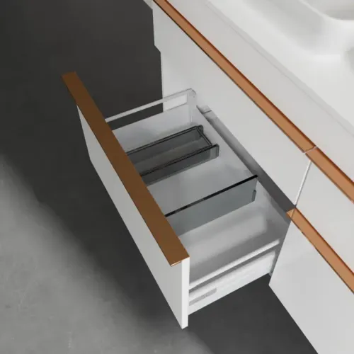 Villeroy & Boch Venticello Тумба под раковину, 4 выдвижных ящика, 1257 x 606 x 502 mm, Glossy White / Glossy White A94405DH