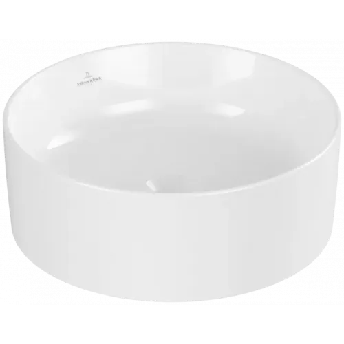 Villeroy & Boch Collaro Раковина для установки на столешницу, 400 x 400 x 145 mm, Альпийский белый, без перелива 4A184001