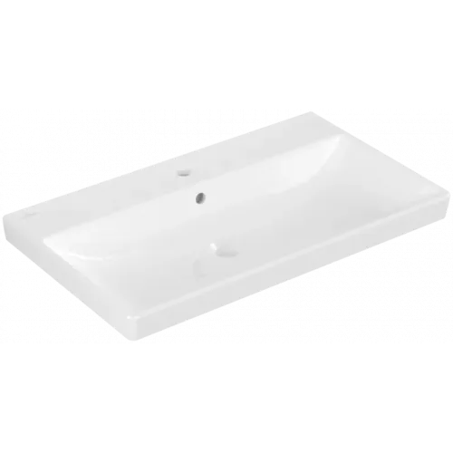 Villeroy & Boch Avento Pаковина для установки на тумбу, 800 x 470 x 165 mm, Альпийский белый, с переливом 41568001