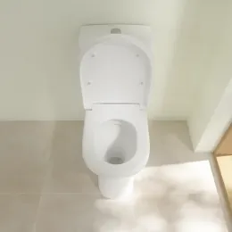 Villeroy & Boch ViCare Унитаз-компакт с открытым смывным краем ViCare, напольный, Альпийский белый 4620R001