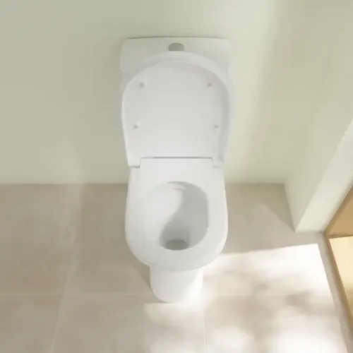 Villeroy & Boch ViCare Унитаз-компакт с открытым смывным краем ViCare, напольный, Альпийский белый 4620R001