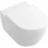 Villeroy & Boch Subway 2.0 Унитаз с вертикальным смывом, настенный, Альпийский белый CeramicPlus 560010R1