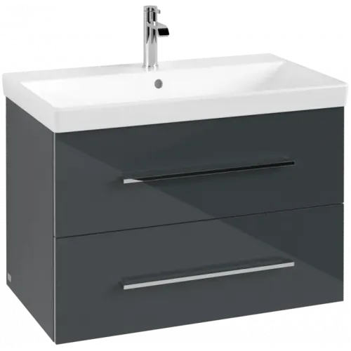 Villeroy & Boch Avento Тумба под раковину, 2 выдвижных ящика, 780 x 514 x 484 mm, Стекло серое A89100B1