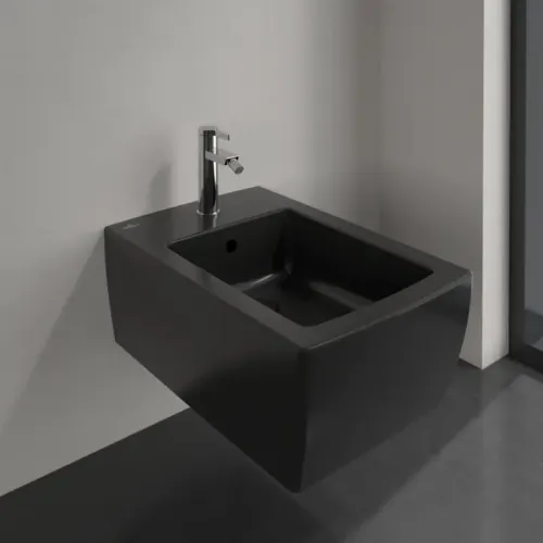 Villeroy & Boch Memento 2.0 Биде, настенный, 375 x 560 mm, Ebony CeramicPlus 443300S5