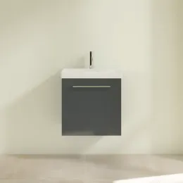 Villeroy & Boch Avento Тумба под раковину, 1 дверь, 530 x 514 x 384 mm, Стекло серое A88801B1