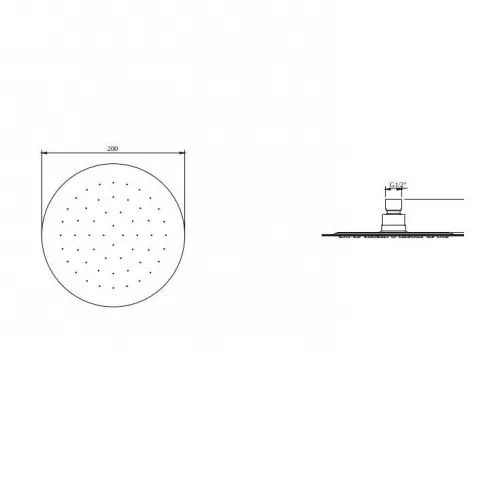 Верхний душ Villeroy & Boch Universal TVC00040120061 хром TVC00040120061