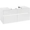 Villeroy & Boch Collaro Тумба под раковину, с подсветкой, 4 выдвижных ящика, 1200 x 548 x 500 mm, Glossy White / Glossy White C081B0DH