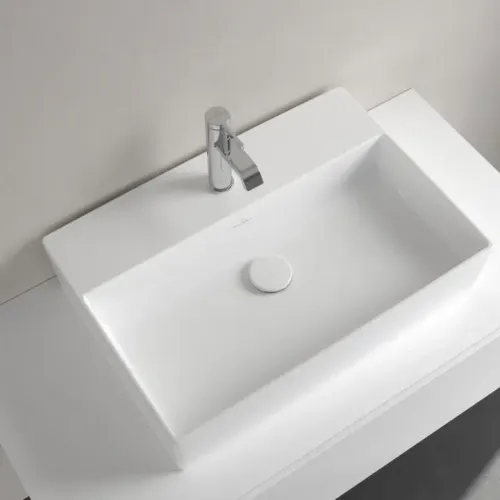 Villeroy & Boch Memento 2.0 Раковина для установки на столешницу, 600 x 420 x 140 mm, Альпийский белый, без перелива 4A076101